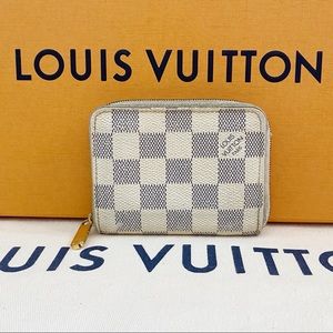💎✨MINI AZUR ✨💎  Louis Vuitton Damier Wallet Auth